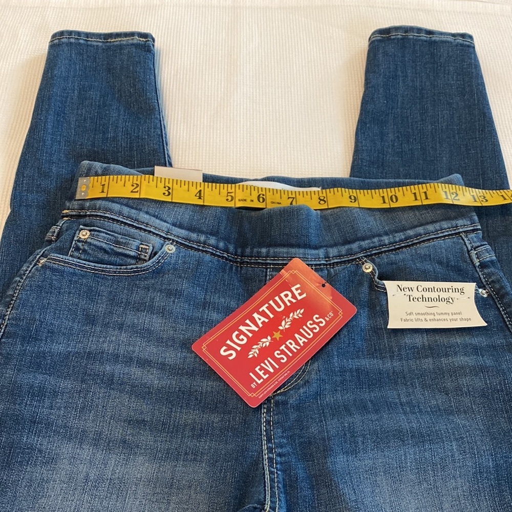 Signature by Levi Strauss Simply Stretch Pull on Super Skinny Jeans Size 2 W 26 - Picture 6 of 13